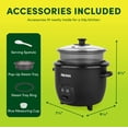 thumbnail image 3 of Aroma® 6-Cup (Cooked) Rice Cooker and Food Steamer (ARC-863UB), 3 of 8