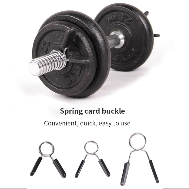 Details about   2pcs Weight Bars Spring Collar Clips Dumbbell Barbell Clamp Bar Gym 25/28/30mm 