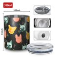 thumbnail image 4 of 12oz Coffee Tumblers Music Bulldog Stainless Steel Vacuum Insulated Travel Tumbler Coffee Cups Mug with Lid and Straw with Cleaning Brush for Cold & Hot Drinks, 4 of 5