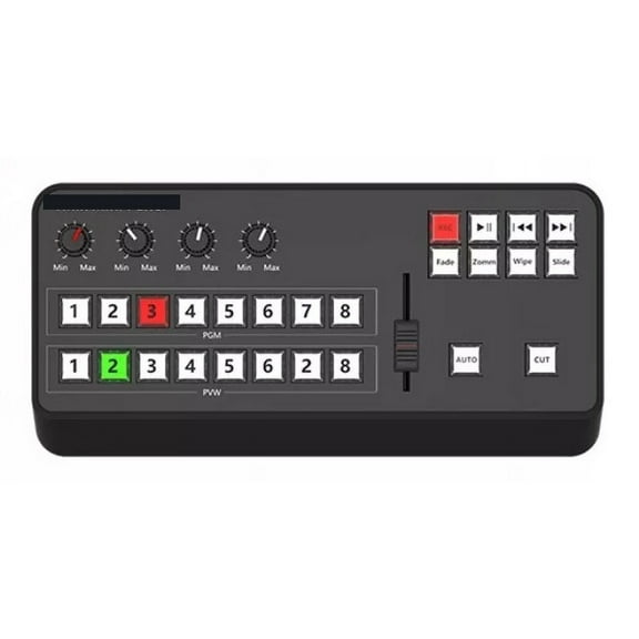 Video Mini Switcher Control Panel MIDI2.0 Video Recording Switchboard For TV Broadcasts ,Unparalleled Video Performance