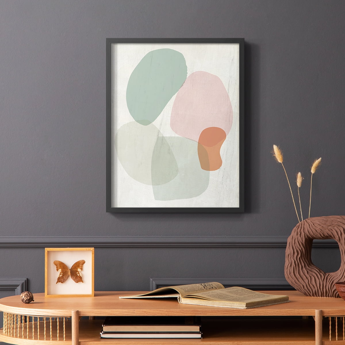 Jewels of the River I in Black Solid Wood 11 x 14 Framed Print