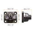 thumbnail image 3 of 2.5-inch Keyed Hasp Locks Zinc Alloy Twist Knob Keyed Locking Hasp w Screws for Door Keyed Alike Black, 3 of 6