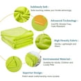 thumbnail image 5 of PiccoCasa Soft Lightweight Microplush Flannel Fleece Bed Blanket Full Green, 5 of 7