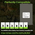 thumbnail image 4 of 1 Pack 6000mAh Rechargeable Camera Battery, Compatible with Tactacam Reveal Ultra, X Gen 2.0, Gen 3.0, X Pro, Pro 3.0, SK, XB, X Hunting Cellular Trail Camera, 4 of 6