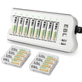 thumbnail image 1 of Baterías recargables EBL 2300 mAh Ni-MH AA (paquete de 16) y cargador, 1 of 7