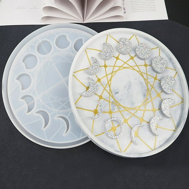 Fiudx Moldes de Resina con Frases, Decoración de Pared Única y Elaboración de Joyas, Diseño Flexible y Fácil de Desmoldar, Perfectos para Llaveros, Collares, Aretes, Dormitorio, Oficina, Tamaño de 25