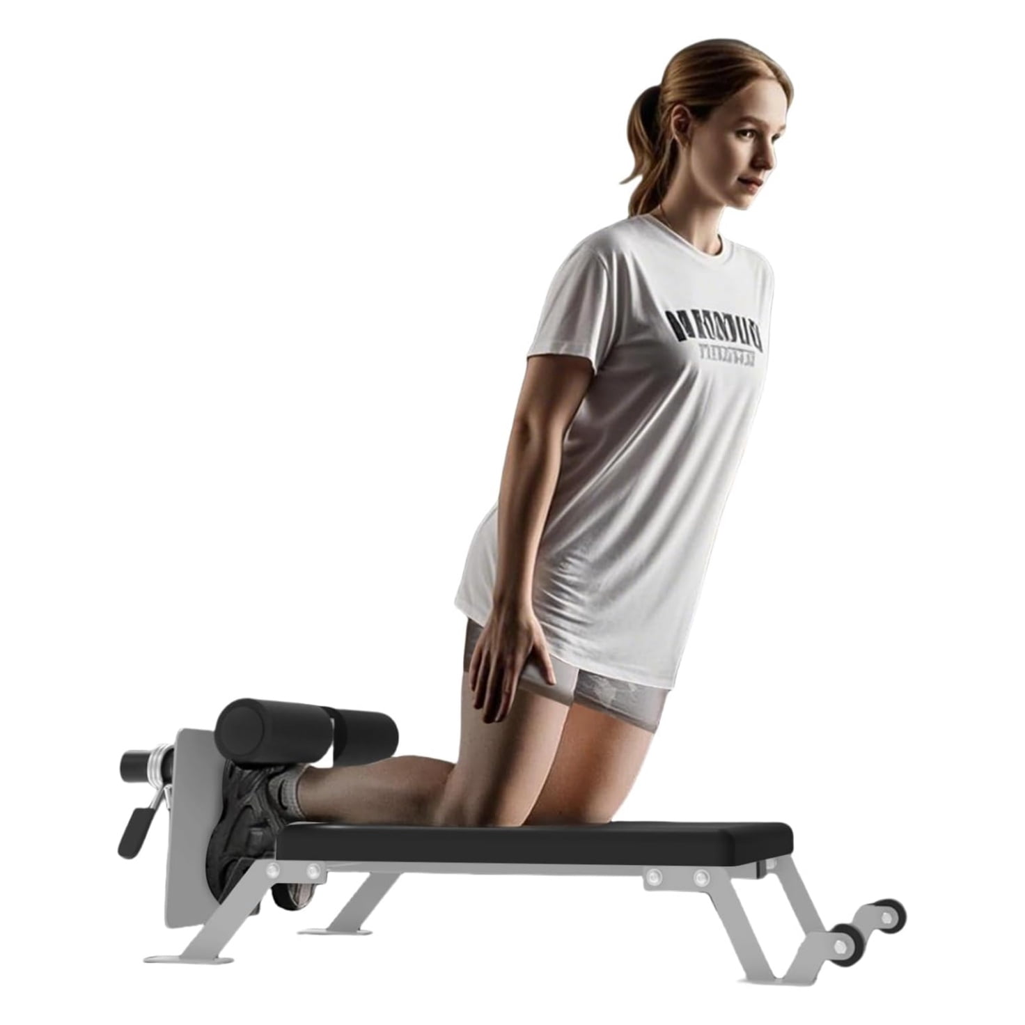 Nordic Hamstring Curl Machine,Height Adjustable Nordic Curl Bench, Compact Home Gym Equipment for Strength Training for Home Gym,450 LBS