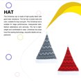 thumbnail image 2 of Advancent Sombrero de Navidad Prop Suministros para fiestas Niños Niñas Ropa Accesorio Kitted Felpa Gorros de Papá Noel Adorno de vestir Kits de decoración para fiestas Rojo, 2 of 6
