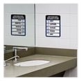 thumbnail image 4 of Employees Must Wash Hands Indoor Wall Sign, 5" x 7", Black/Blue/White Face, Black/Blue Graphics, 2/Pack | Bundle of 10 Packs, 4 of 4
