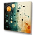 thumbnail image 2 of Designart "Blue Orange Mid Century Minimalist Oasis I" Abstract Collages Canvas Wall Art, 2 of 5