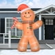 thumbnail image 2 of Inflable con Soplador HOMCOM Muñeco de Jengibre 240 cm con LED, 2 of 9