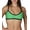 Kelly Green(Top), variant on Women's Crossback Workout Bikini Top (FN032A)-Maroon/Black-S