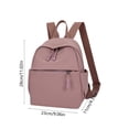 thumbnail image 3 of Bolsa mochila, almacenamiento organizador para desplazamientos con construcción duradera de nailon y cremalleras reforzadas, beige, 28 x 23 x 11 cm, 3 of 6