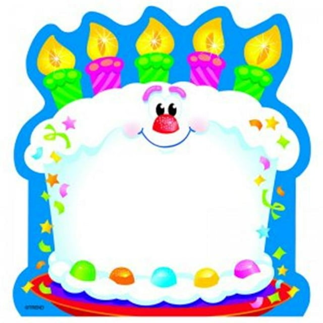 Bright Birthday Note Pad-Shaped, 50 Sheets Per Pad, Pack Of 6