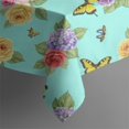 thumbnail image 5 of Pioneer Flower Floral Print Pattern Square Tablecloth, Waterproof Wipeable Spillproof Washable Table Cover for Home Kitchen Party Decor, 60"x60", 5 of 6