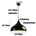 thumbnail image 7 of Colorful Ceiling Pendant Light Fixture, Modern Farmhouse Hanging Lamp, Minimalism Metal Pendant Lighting, Creative Chandelier for Over Kitchen Sink Island Dining Room Entryway, 7 of 7