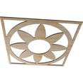 thumbnail image 2 of 20"OD x 7"ID x 1/4"T Blume Wood Fretwork Pierced Ceiling Medallion, Hickory, 2 of 3