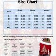 thumbnail image 3 of Women Christmas Outfit Women's Off Shoulder Long Sleeve Print Tunic Top with Straps for Seasonal Holiday Wear Gold L, 3 of 5