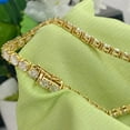 thumbnail image 4 of TAAPSEE JEWELS 10Ct Round Cubic Zirconia 4MM Tennis 7" Bracelet 14K Yellow Gold Finish, 4 of 4
