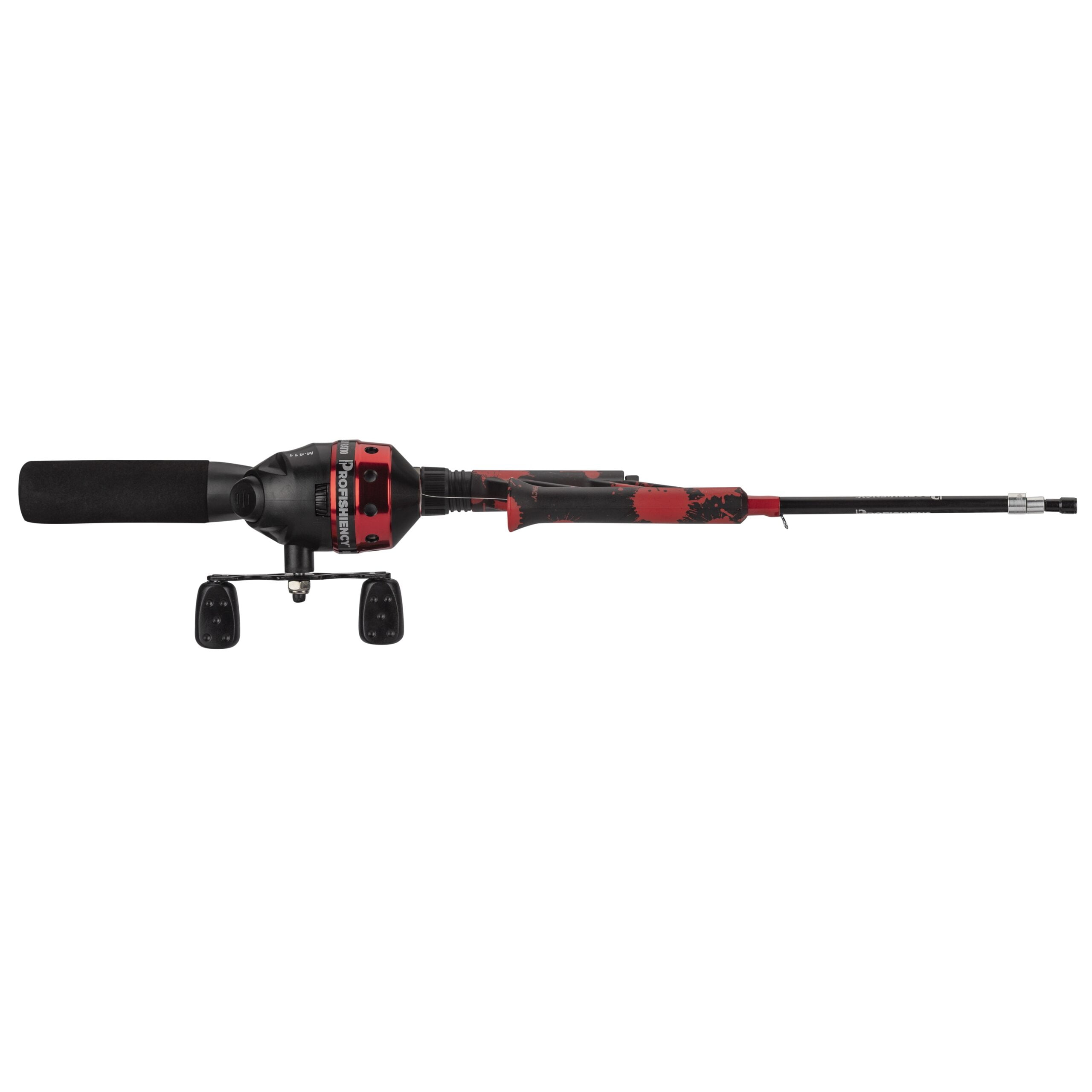 ProFISHiency Red Splat Fiberglass Pocket Spincasting Fishing Combo