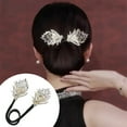 Heajfvd Hair Bun Maker Flower Fishtail Rhinestone Feather Hair Curler