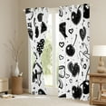 thumbnail image 3 of Castle Fairy Cute Polka Dots Bow Black Out Curtains for Teens Women Men,Kawaii Cherry Love Heart Curtains Pack Of 2 (42X63 Each),Love Heart Print Bedroom Curtains,Super Cozy Room Decor, 3 of 6