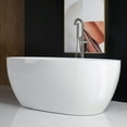 thumbnail image 3 of WOODBRIDGE 67" Acrylic Freestanding Bathtub Contemporary Soaking Tub with chrome Overflow & Drain, B-0028, 3 of 6