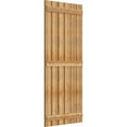 thumbnail image 2 of 34 3/4"W x 78"H TimberCraft Six 5 3/8" Boards Spaced Board-n-Batten Shutters, Rough Sawn Western Red Cedar (Per Pair), 2 of 13