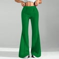 thumbnail image 2 of Womens Sweatpants, Comdrip Women Fashion Casual High Waisted Solid Color Wide Leg Sweatpants Womens Flare Sweatpants Green M, 2 of 6
