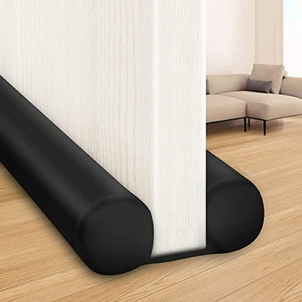 Burlete para puerta grande Rawiri de 38 pulgadas, bloqueador de ruido para debajo de la puerta, burlete negro, protector de corrientes de aire para puerta de entrada, para la parte inferior de las