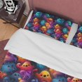 thumbnail image 5 of Fantasmas de colores, juego de funda nórdica y funda de almohada de fantasía, ropa de cama estética con cremallera,, 5 of 5