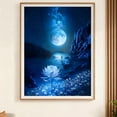 thumbnail image 2 of DIY Diamondart Painting Kits Moon Landscape DiamondArt Kits Wall Decoration, 2 of 10