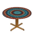 thumbnail image 3 of Nawypu  Mandala Round Tablecloth Waterproof Colorful Circular Patio Table Dining Table Cover Cloths Covers for Backyard BBQ Picnic Mat Round, 3 of 7