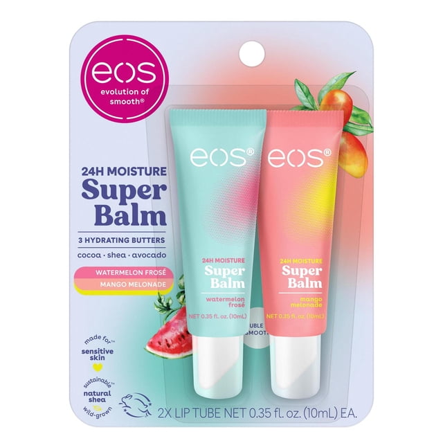 Bálsamo Hidratante eos Sandía Helada y Mango Melón Mascarilla para Labios