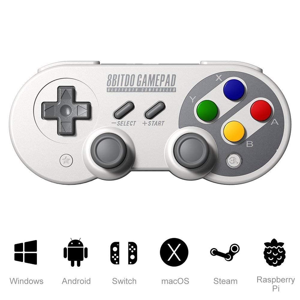 jacht Tot ziens triatlon 8Bitdo SF30 Pro Wireless Bluetooth Controller with Joysticks Rumble  Vibration USB-C Cable Gamepad for Mac PC Android Nintendo Switch | Walmart  Canada