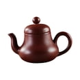thumbnail image 1 of Tetera de arcilla púrpura, tetera de Gongfu coleccionable, Redware portátil, Tetera de cerámica, tetera de Kung Fu para casa de té, Hotel, restaurante Estilo B, 1 of 9