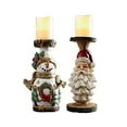 thumbnail image 7 of Carved Candleholder Santa Candlestick Resin Decorations for Home Living Room Desktop Christmas Decoration, 7 of 7