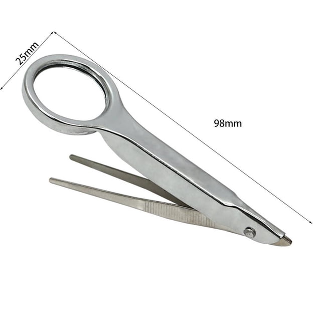 Lupa portátil 10X Lupa de mano con pinzas Herramientas de lupa Sywqhk Para estrenar