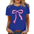 thumbnail image 1 of YDLCAFD Custom T Shirts Front and Back Women's Stylish Printed Crew Neck T Shirt, 1 of 4