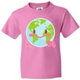 thumbnail image 3 of Inktastic Happy Earth Day with Hearts Youth T-Shirt, 3 of 5