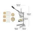 thumbnail image 3 of VEVOR Commercial French Fry Cutter,Stainless Steel Vegetable Fruit Chopper with 3 Replacement Blades 1/2-Inch 3/8-Inch 1/4-Inch,and a Juicing Blade,Manual Potato Slicer Dicer for Restaurants & Home, 3 of 9
