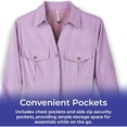 thumbnail image 7 of SAGEFINDS Women's Ultimate Sun Protection Shirt - UPF 30+, Travel Top, Roll-Tab Long Sleeves - XX-Large, 7 of 7