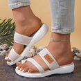 thumbnail image 5 of Wovix Summer Slipper For Women Non- Classic Shoes Lightweight Comfy Arch Support Beach Flat Open Toe Walking Sandals Daily Wear Beige 36, 5 of 8