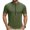 Army Green, variant on Mens Cycling Jersey Cycling Shirt Short Sleeve Bike Riding Shirt, 1/4 Zip Moisture Wicking Mock Neck Top, for Mountain Biking Track Training, Solid Color Quick Dry Activewear Tee