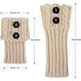 thumbnail image 2 of 2 pares de puños de botas cálidos de invierno para mujer, calcetines de punto de ganchillo para calentadores de piernas cortas, calcetines para botas, puños de piernas, calentadores de botas, 2 of 5