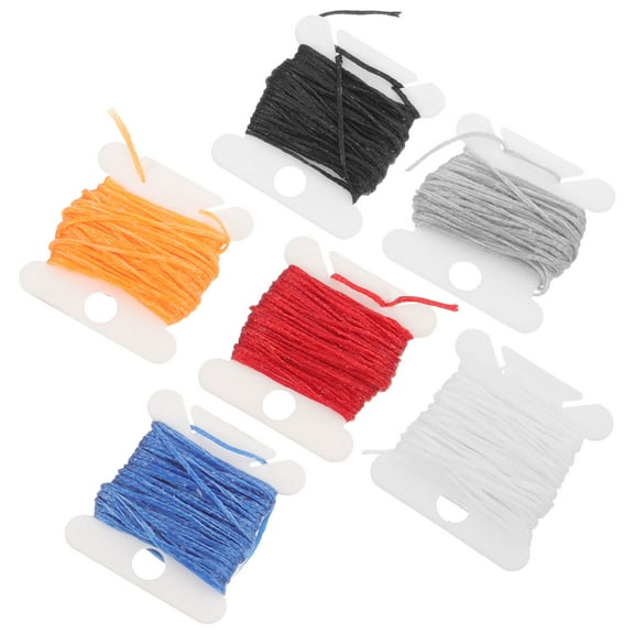 Milisten Waxed Thread Assorted Colors for Sewing Craft Accessories and Projects Strong Thread