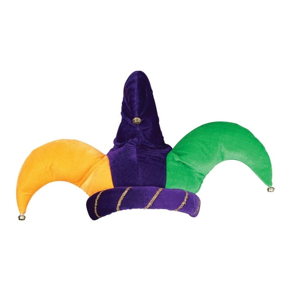 6 Pack Beistle Mardi Gras Plush Jester Hat