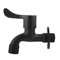 thumbnail image 2 of Water Filter Faucet Tap 304 Washing Machine Tap Male Thread for Garden Bathroom Basin Kitchen Sink, Matte Black, 2 of 7