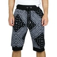 thumbnail image 2 of Blue Ocean Mens Bandana Printed Jogger Shorts (psr-33), 2 of 2