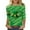 #050-Multicolor, variant on Xuyuer St. Pa's Day Womens 3/4 Sleeve Crew Neck T-Shirts Merry and Bright Graphic Tee Tops Blouse Summer Tops Spring Shirt Fashion Blouses Beach Vacation Clothes Spring Tunic 2026 Trendy